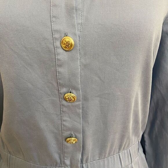 Soft Surroundings Bridgette Cold Shoulder
High Low Tencel Dress Blue Small Tall - Picture 3 of 6